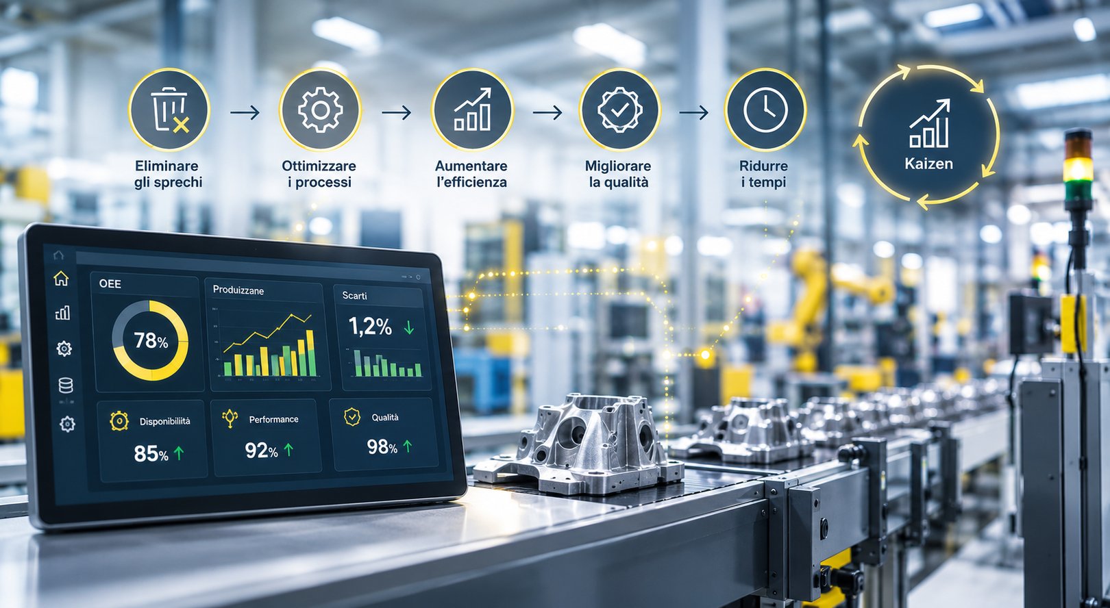 Lean manufacturing e MES: come NET@PRO supporta la filosofia Lean
